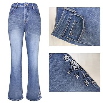★maje★マージュ 刺繍 ハイライズ ブーツカットジーンズ 関送込 71Yy+wOswvL._UY350_.jpg